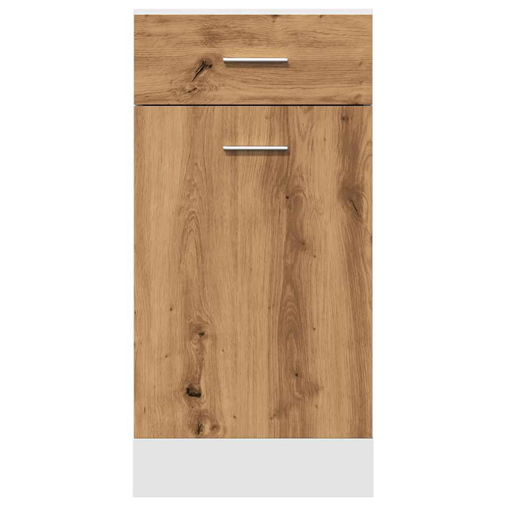 Cassettiera Rovere Artigianale 40x46x81,5 cm Legno Multistrato