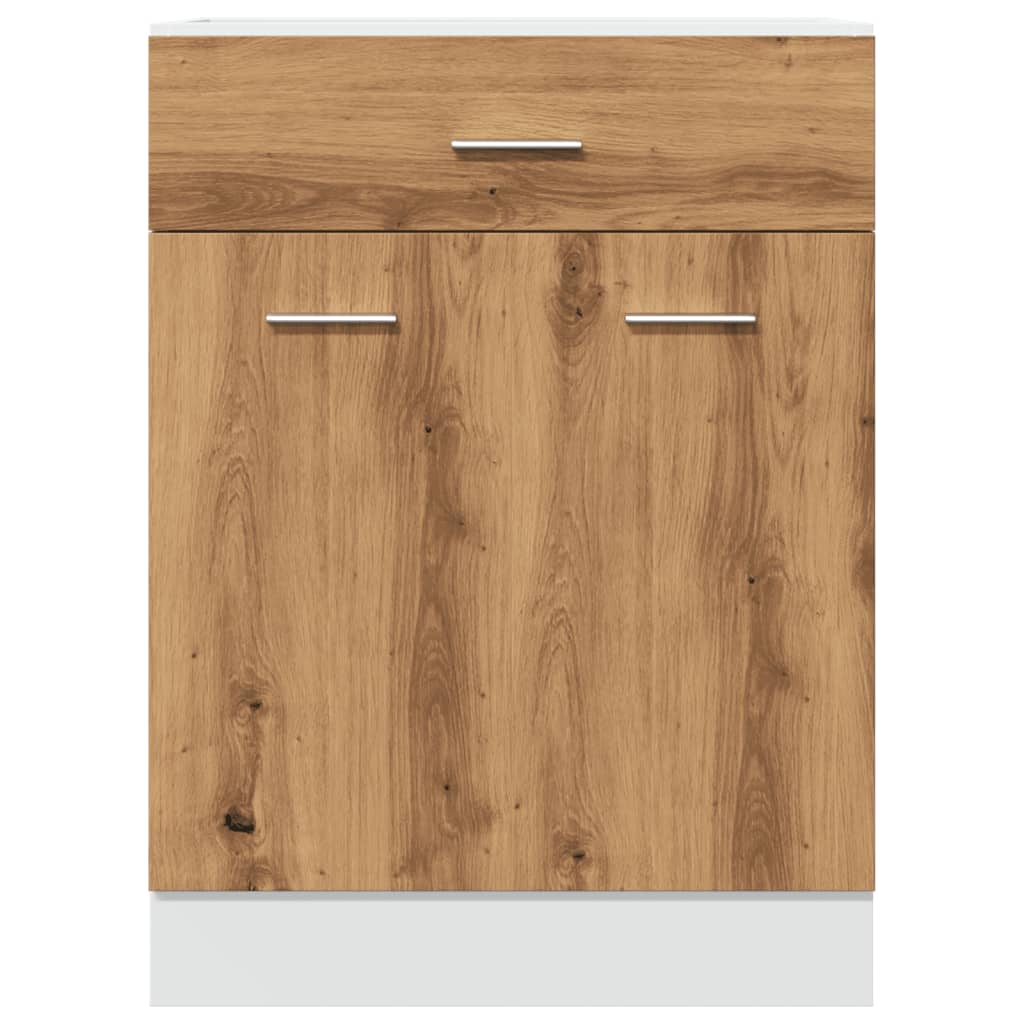 Cassettiera Rovere Artigianale 60x46x81,5 cm in Truciolato