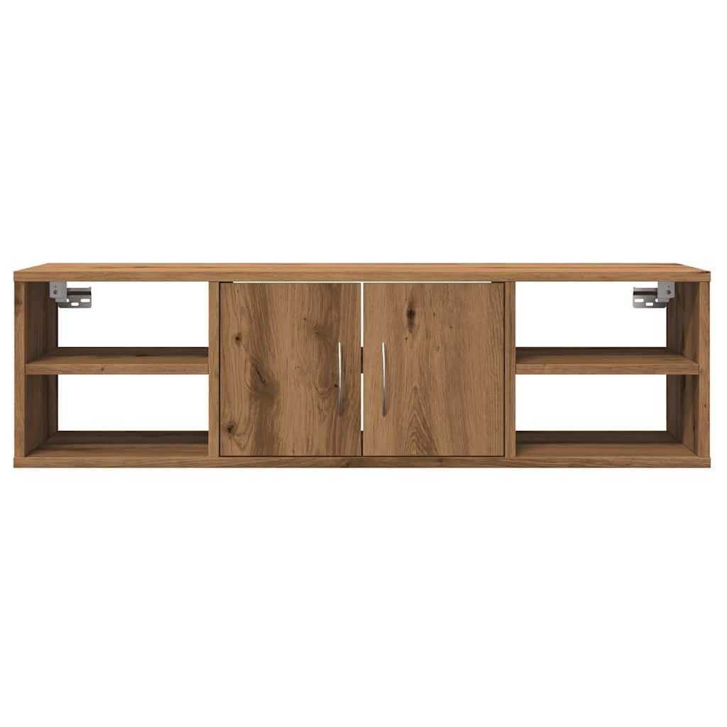 Armadietto a Muro Rovere Artigianale 101x30x29 cm in Truciolato