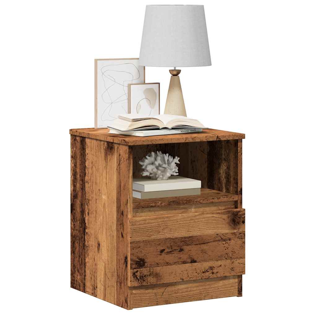 Comodino Legno Antico 40x40x50 cm in Legno Multistrato