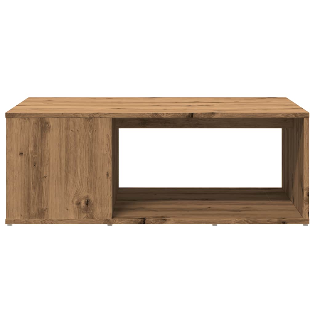 Tavolino da Salotto Rovere Artigianale 90x67x33 cm Truciolato