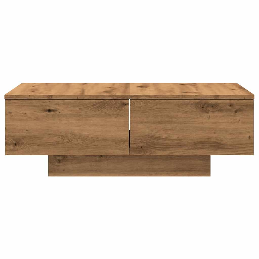 Tavolino da Salotto Rovere Artigianale 90x60x31 cm Truciolato