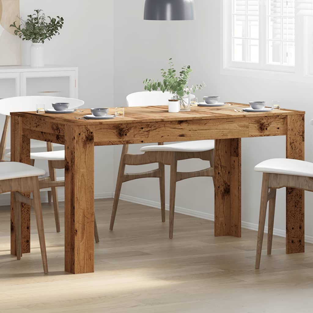 Tavolo da Pranzo Legno Antico 140x74,5x76 cm Legno Multistrato