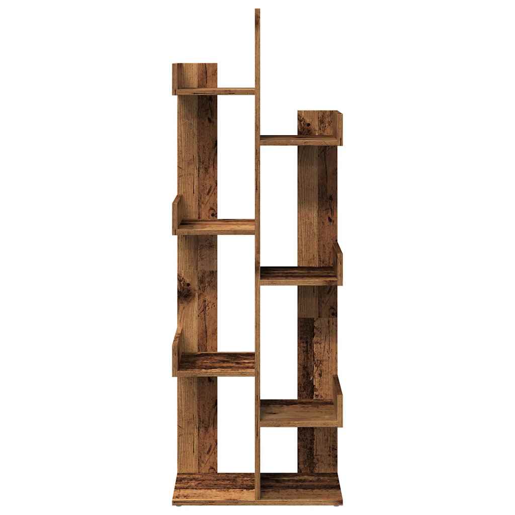 Libreria Legno Antico 48x25,5x140 cm in Legno Multistrato