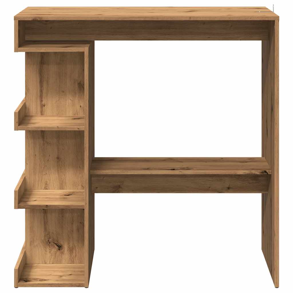 Tavolo da Bar con Ripiani Rovere 100x48x101,5 cm in Truciolato