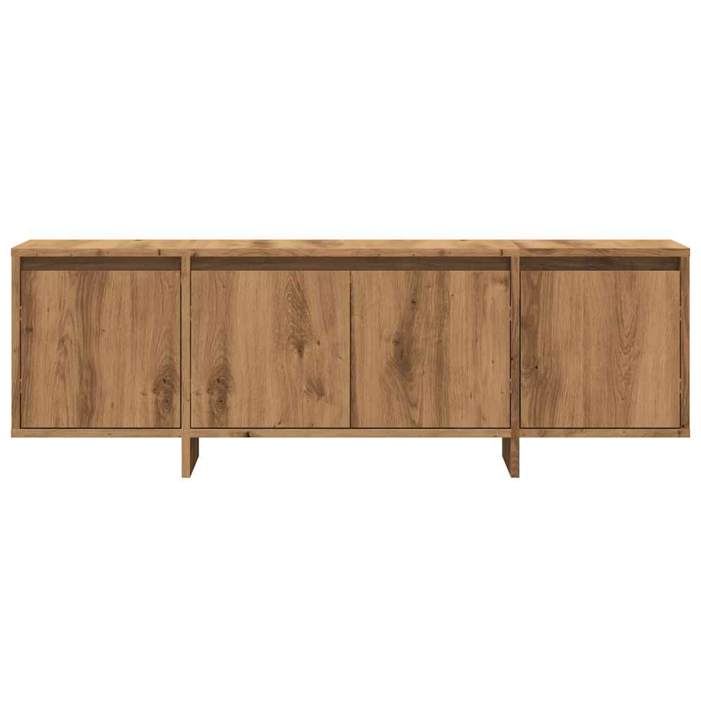 Mobile Porta TV Rovere Artigianale 120x30x40,5 cm Multistrato