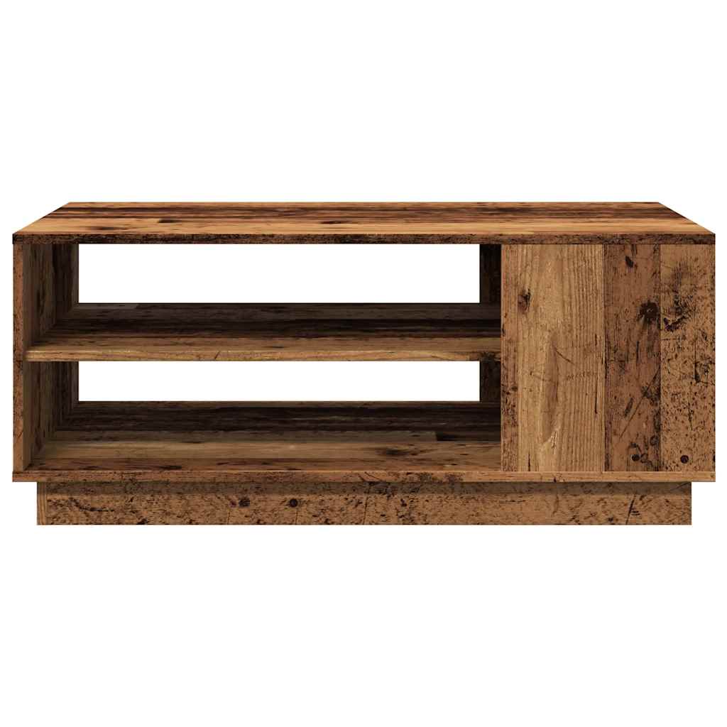 Tavolino da Salotto Legno Antico 102x55x43 cm Legno Multistrato