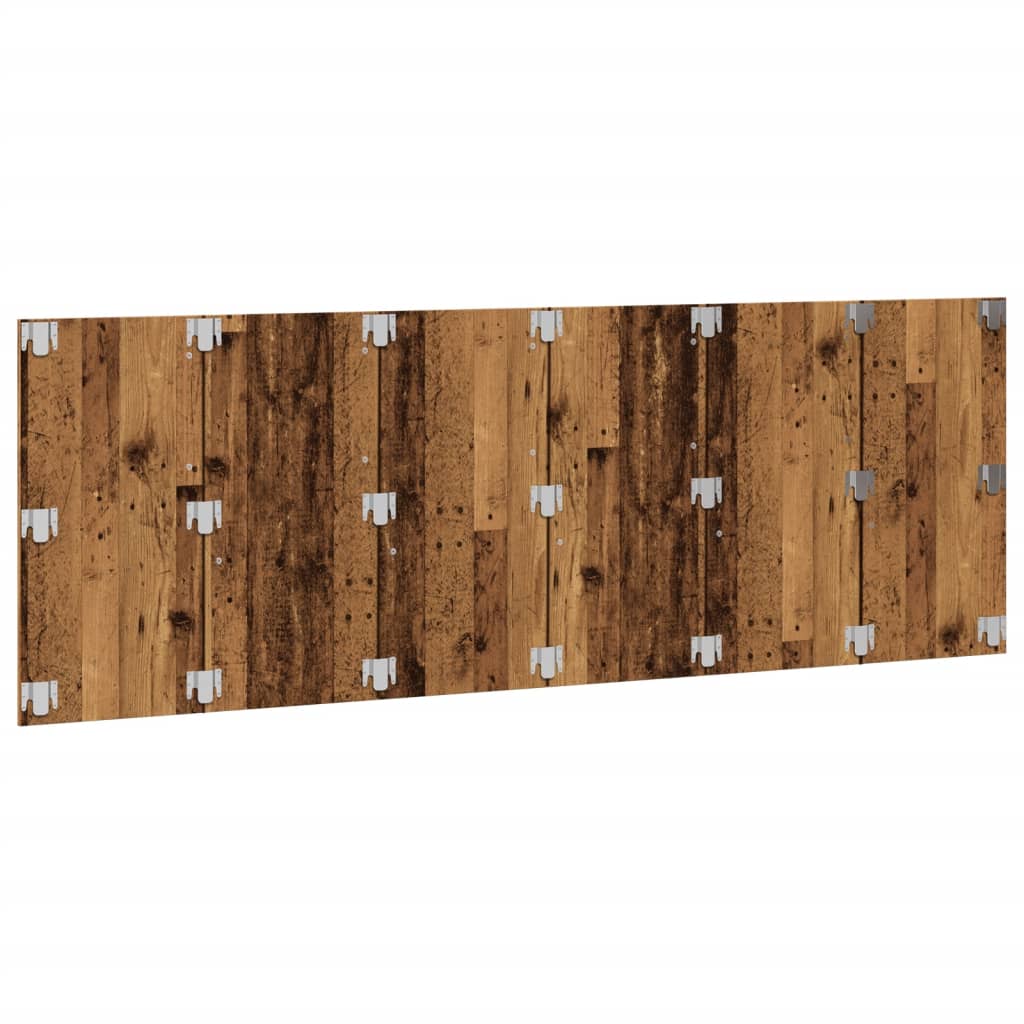 Testiera a Parete Legno Antico 240x1,5x80 cm in Truciolato