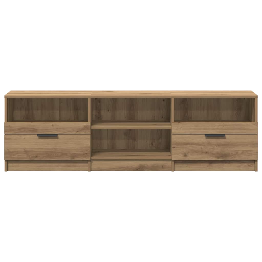 Mobile Porta TV Rovere Artigianale 150x33,5x45 cm in Truciolato
