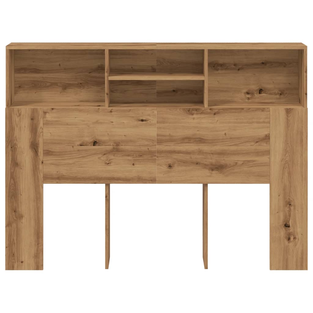 Testiera con Scomparti Rovere Artigianale 140x19x103,5 cm