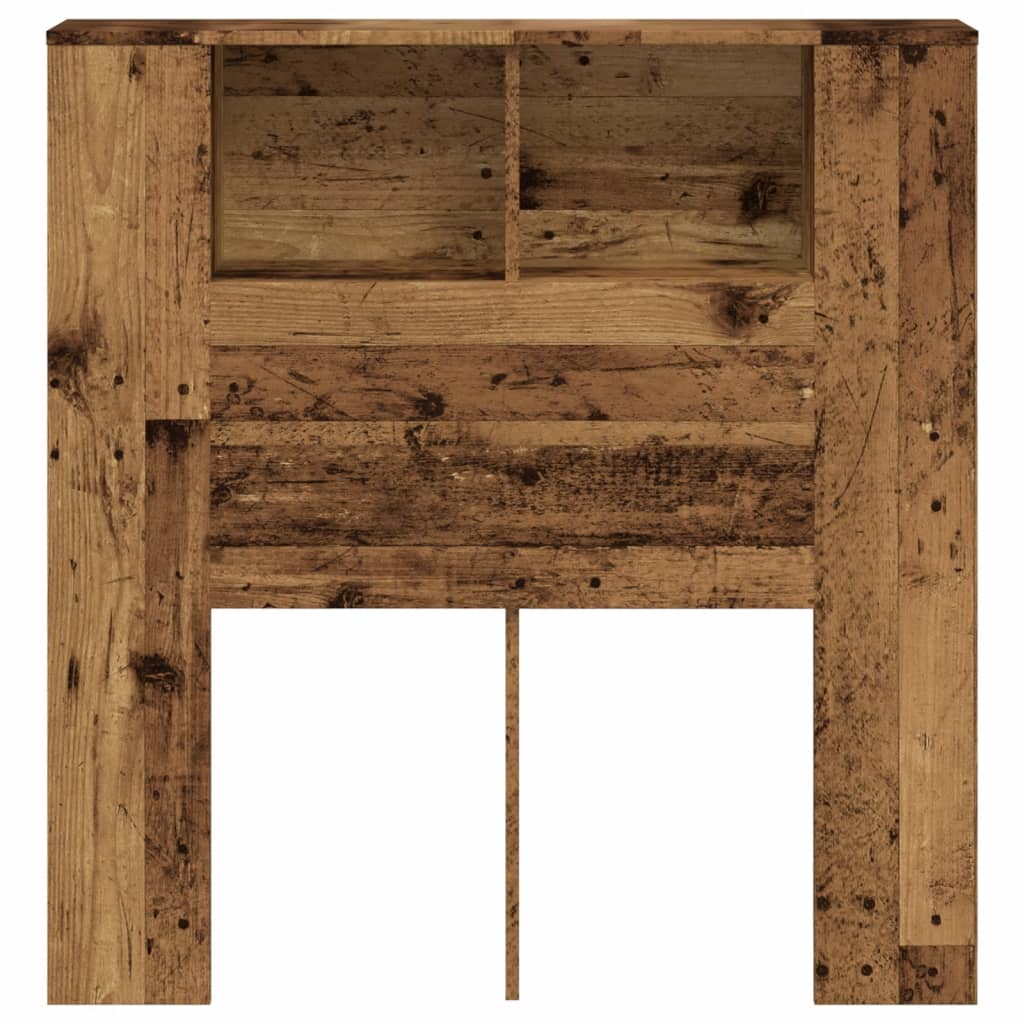 Testiera con Contenitore Legno 100x19x104,5 cm in Multistrato