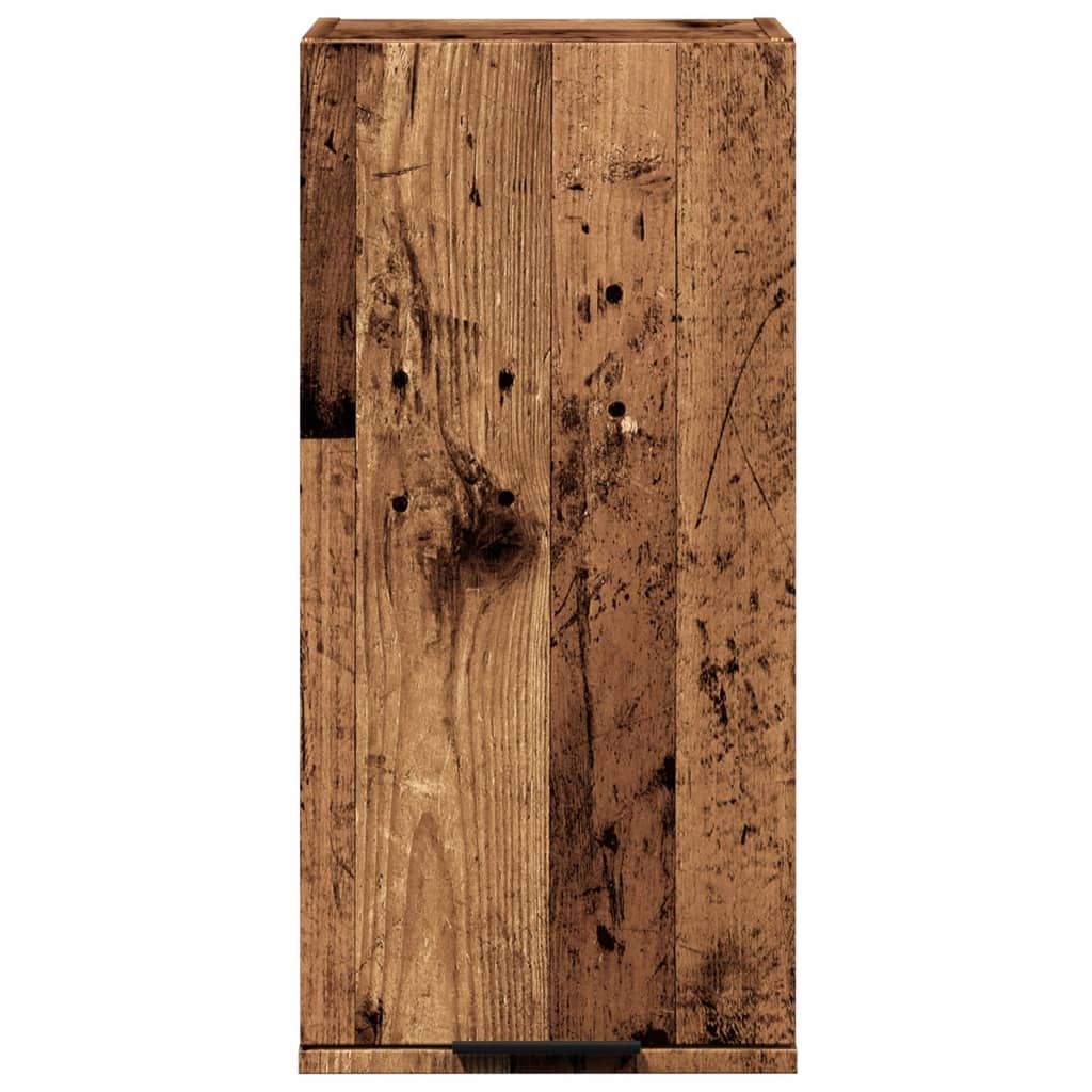 Mobile da Bagno a Parete Legno Antico 32x20x67 cm