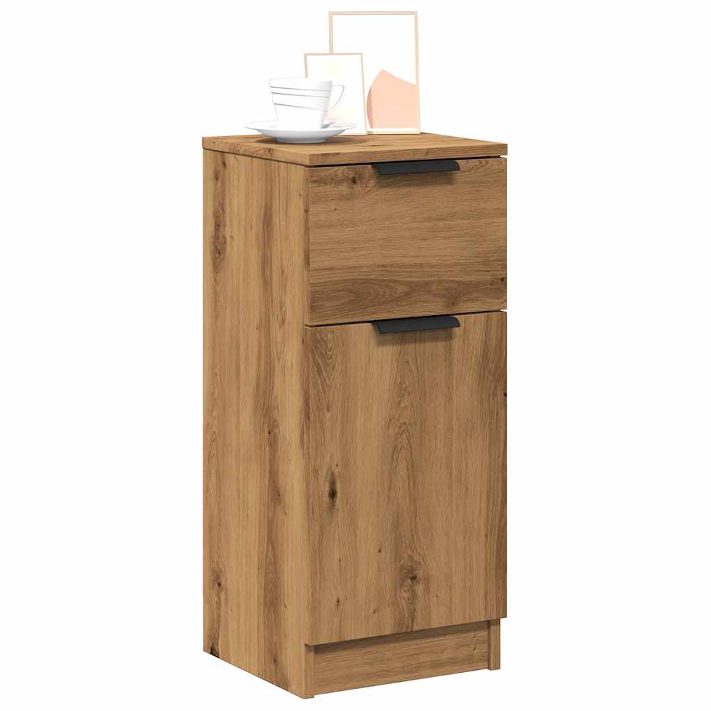 Credenza Rovere Artigianale 30x30x70 cm in Legno Multistrato