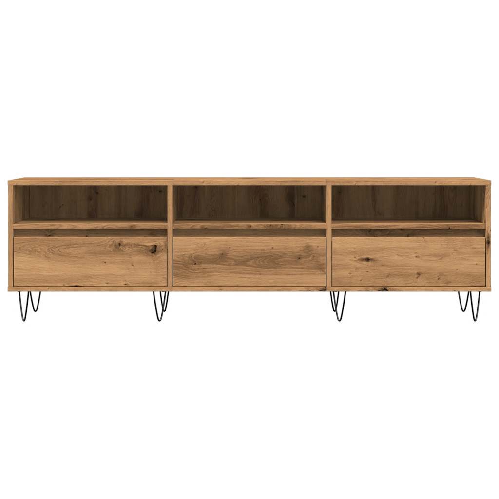 Mobile Porta TV Rovere Artigianale 150x30x44,5 cm Multistrato