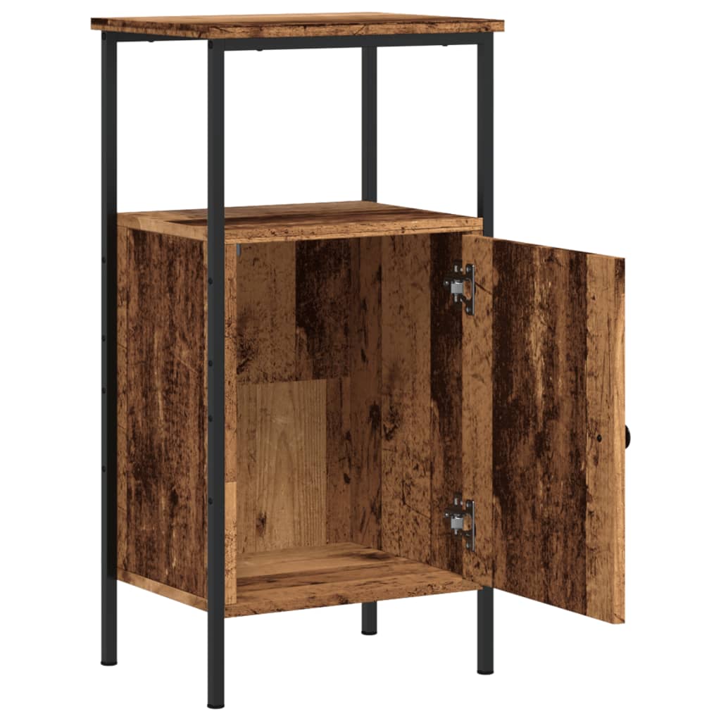 Comodini Legno Antico 2 pz 41x31x80 cm in Legno Multistrato
