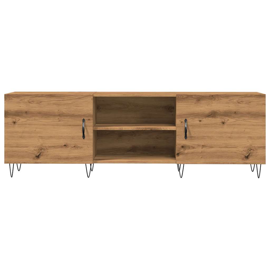 Mobile Porta TV Rovere Artigianale 150x30x50cm in Truciolato