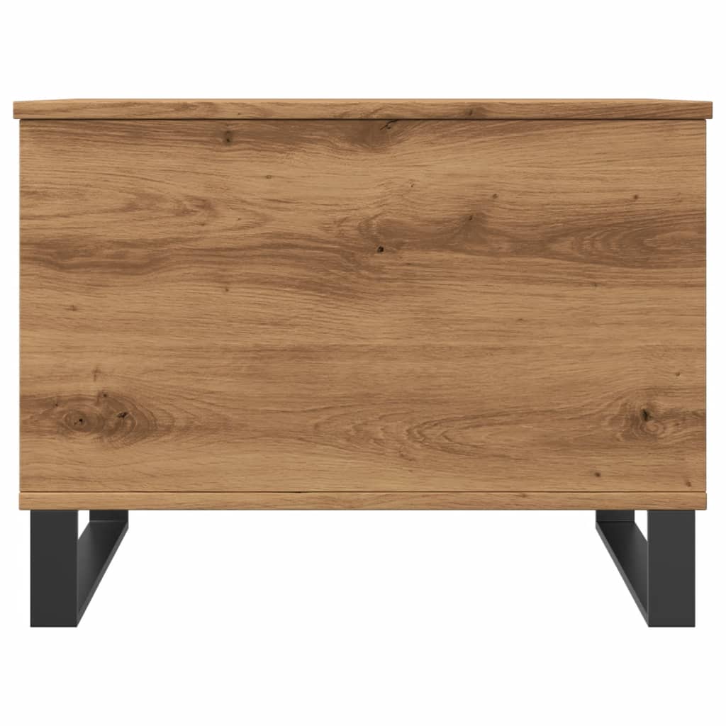 Tavolino Salotto Rovere Artigianale 60x44,5x45 cm in Truciolato