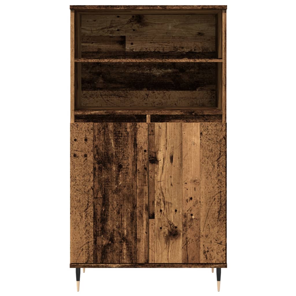 Credenza Legno Antico 60x36x110 cm in Legno Multistrato