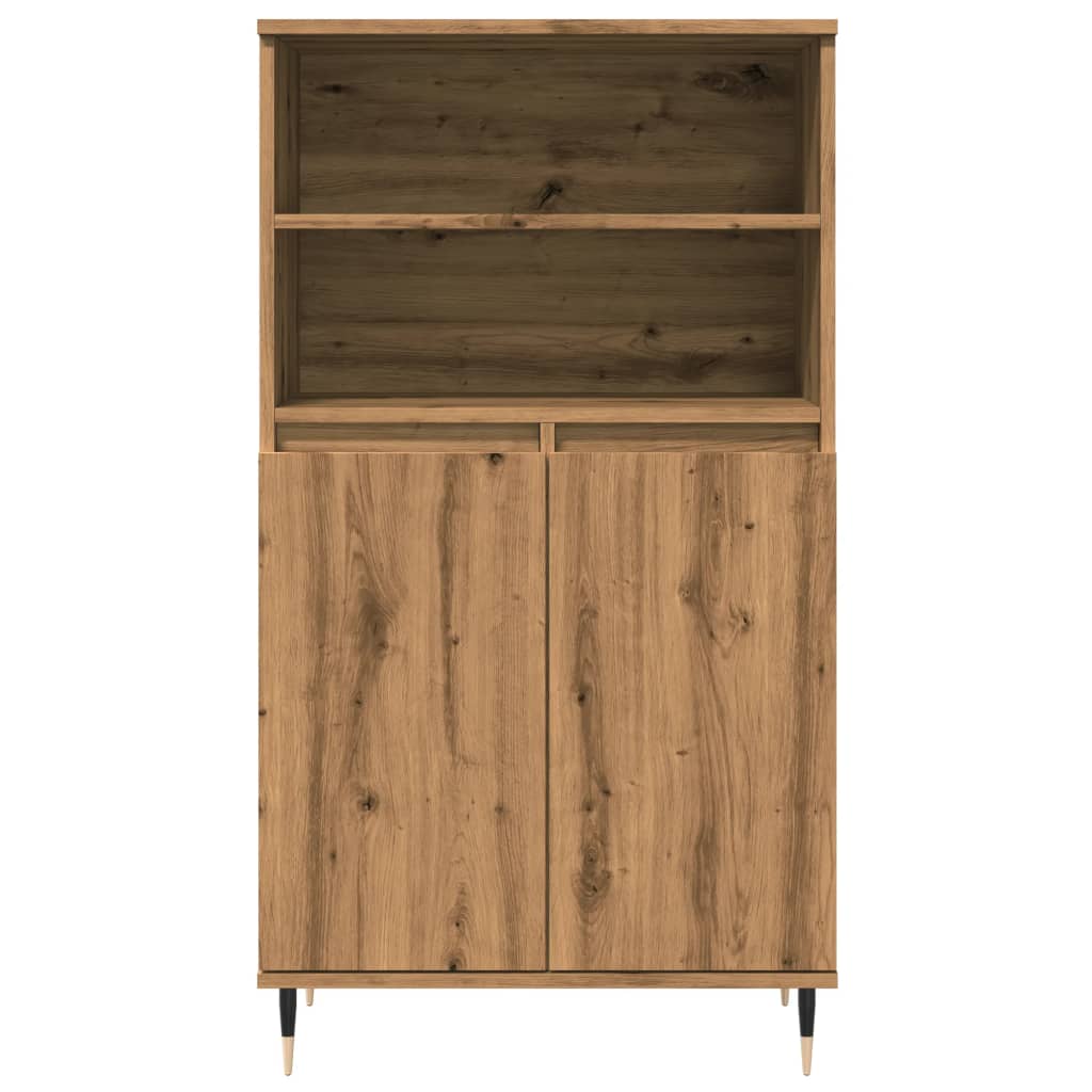 Credenza Rovere Artigianale 60x36x110 cm in Legno Multistrato