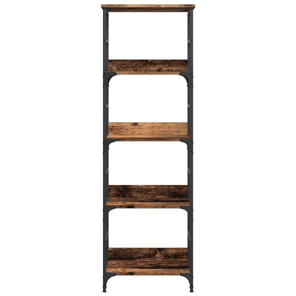 Libreria Legno Antico 50x33x153 cm in Legno Multistrato