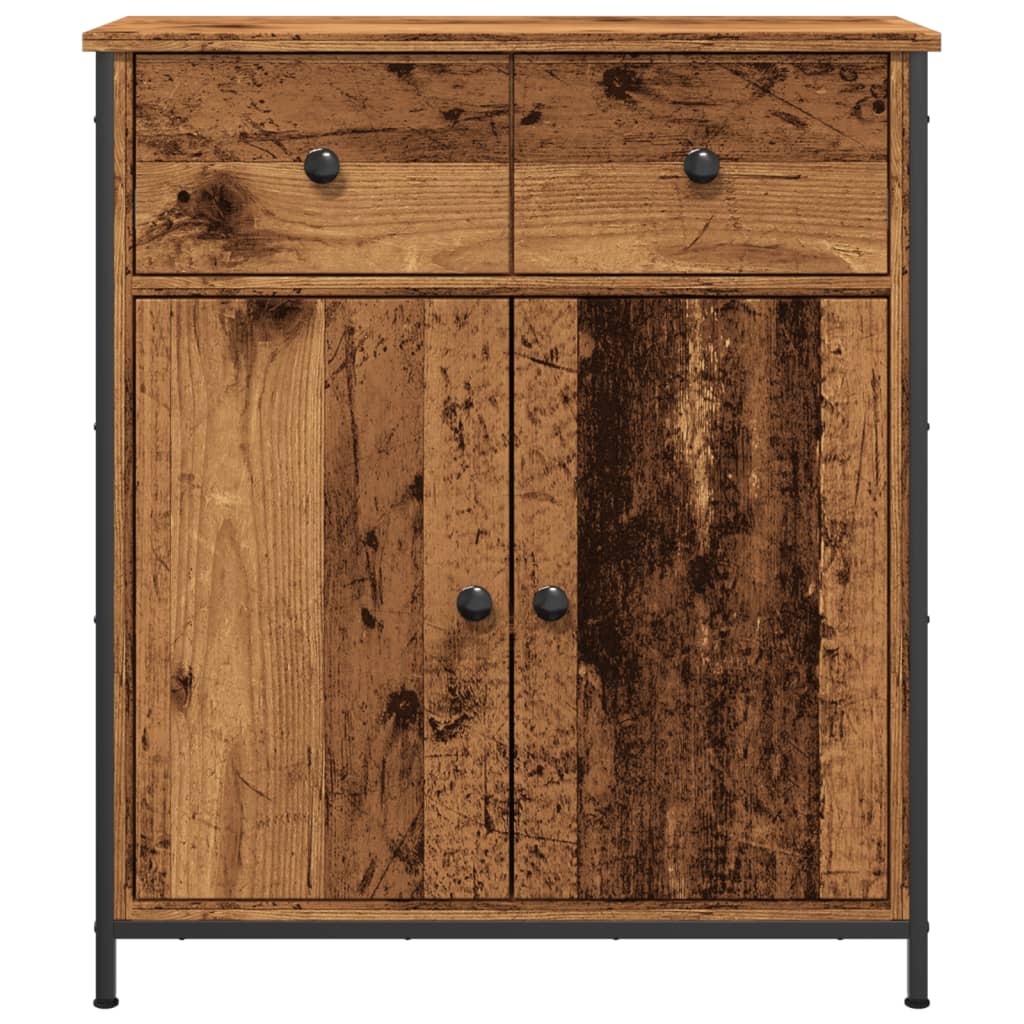 Credenza Legno Antico 70x30x80 cm in Legno Multistrato