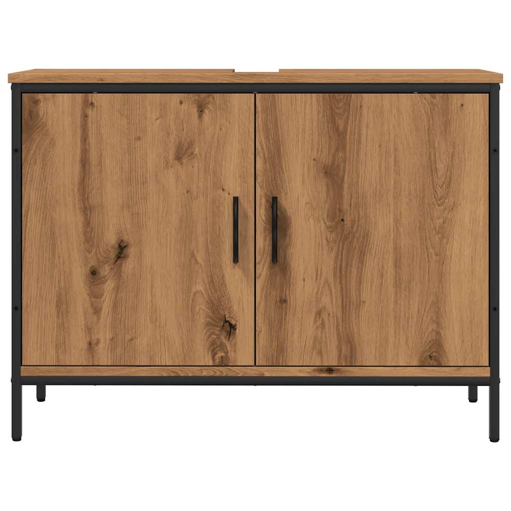 Mobile Sottolavabo Rovere 80x30x60 cm Legno Multistrato