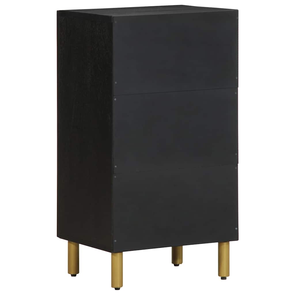 Credenza Nera 40x33x75 cm in Legno Multistrato