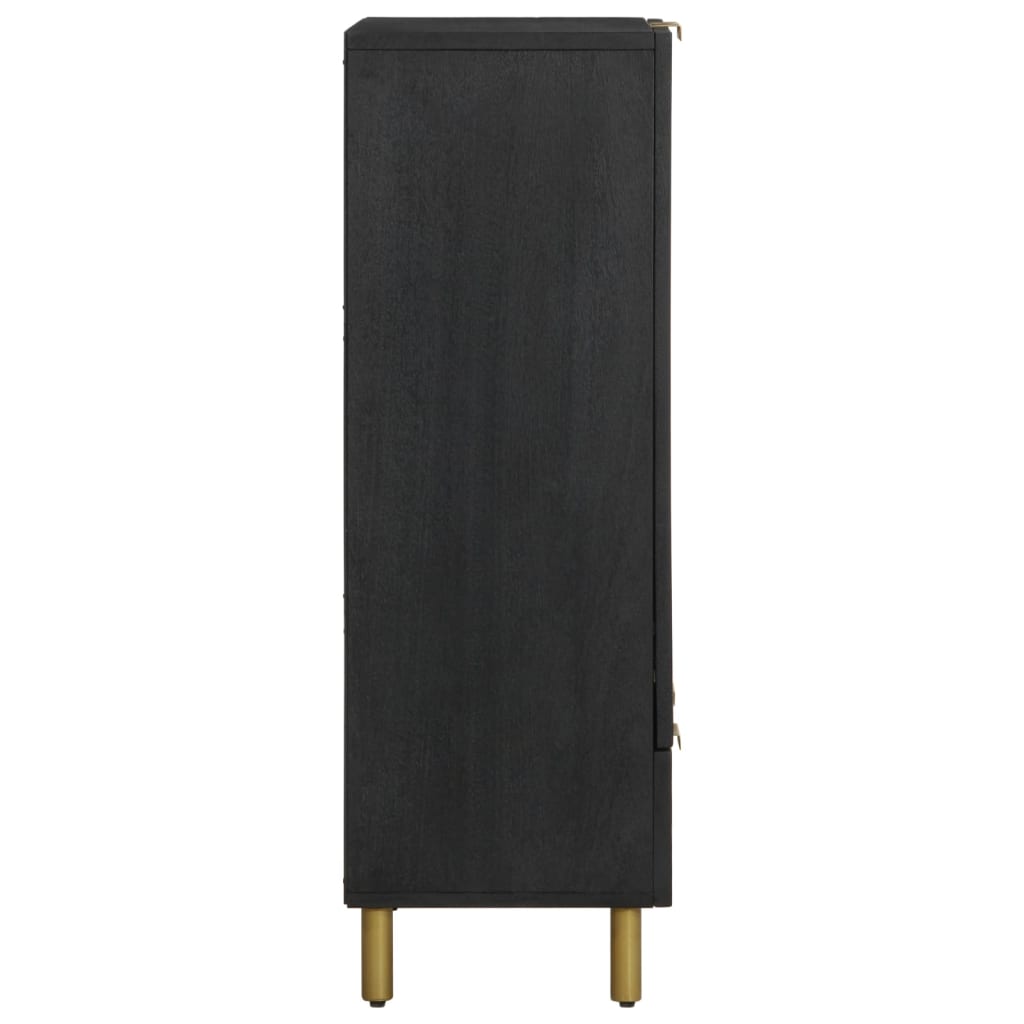 Credenza Nera 60x33x100 cm in Legno Multistrato