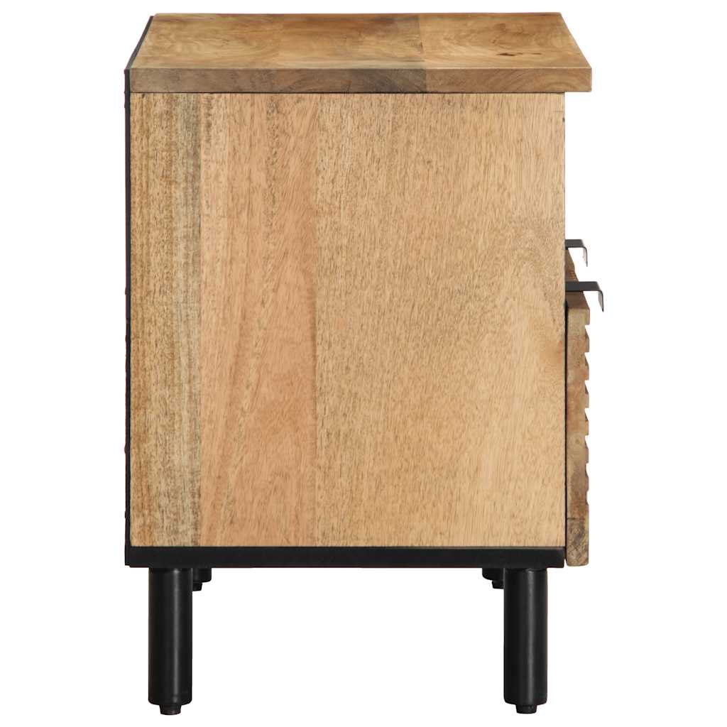 Mobile Porta TV Marrone 70x33x46 cm in Legno Massello di Mango