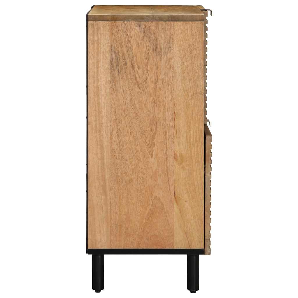 Credenza Marrone 80x33x75 cm in Legno Massello di Mango