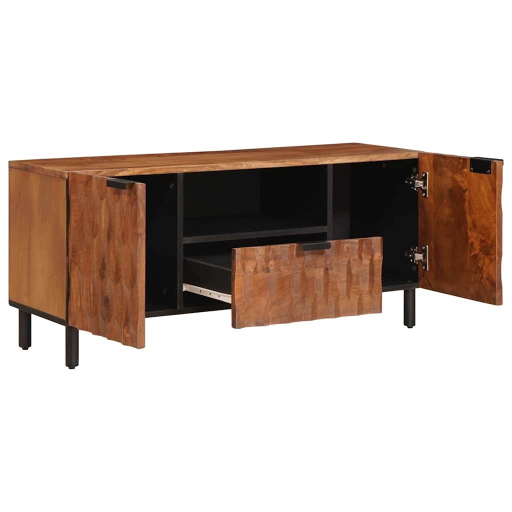 Mobile TV con cassetto Finitura Marrone Acacia 105 x 33 x 46 cm