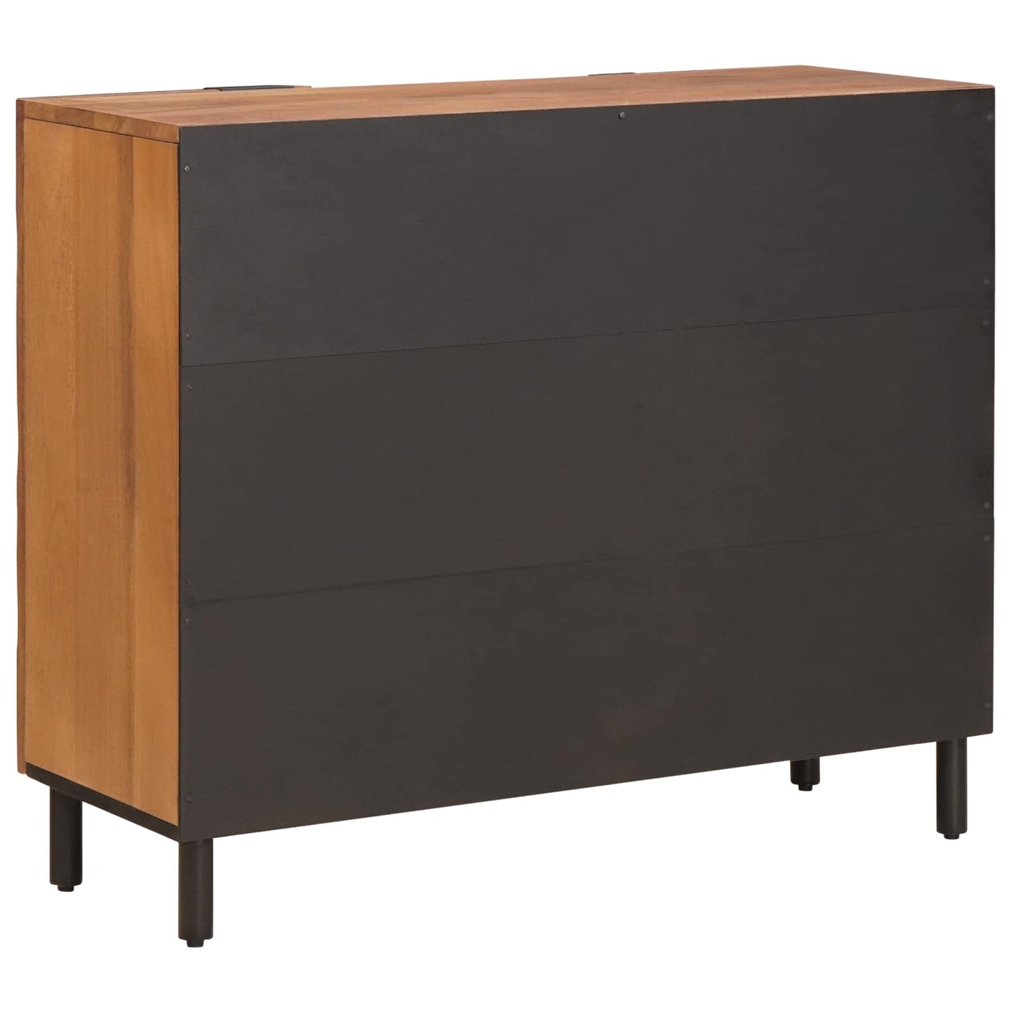 Credenza con porta Finitura Marrone Acacia 90 x 33 x 75 cm