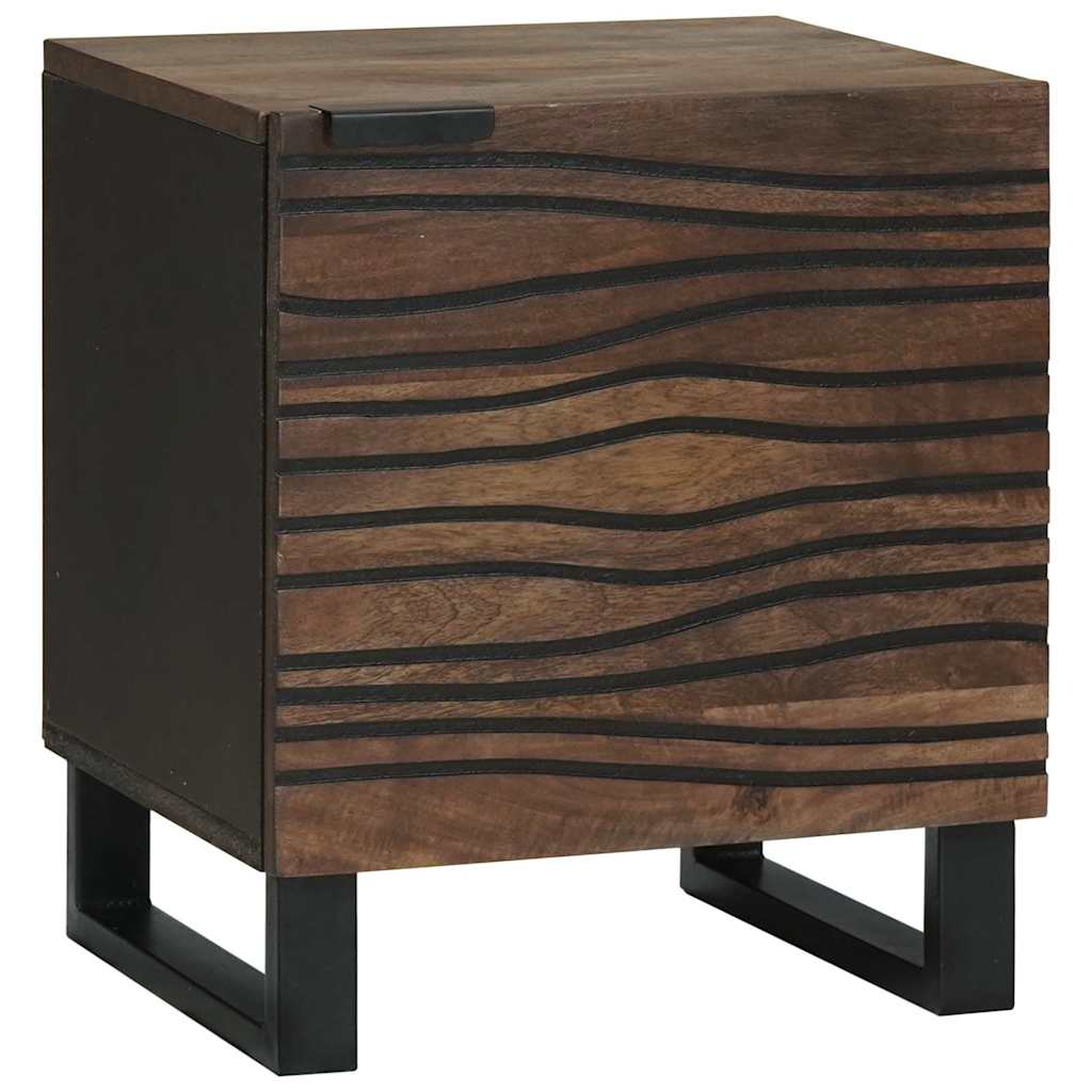 Armadio da Notte Noce 40 x 33 x 46 cm Legno massello di acacia