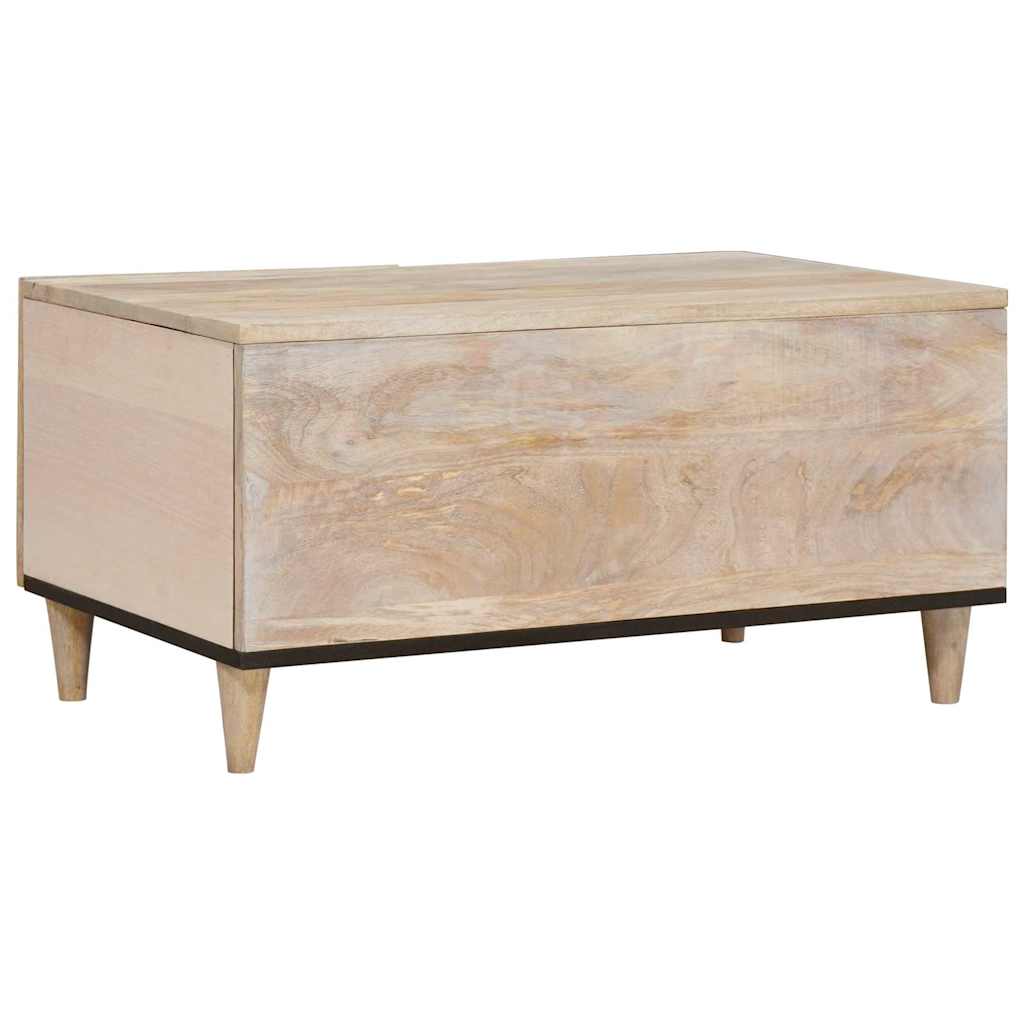 Tavolino da salotto con lo scaffale Beige 80 x 50 x 40 cm