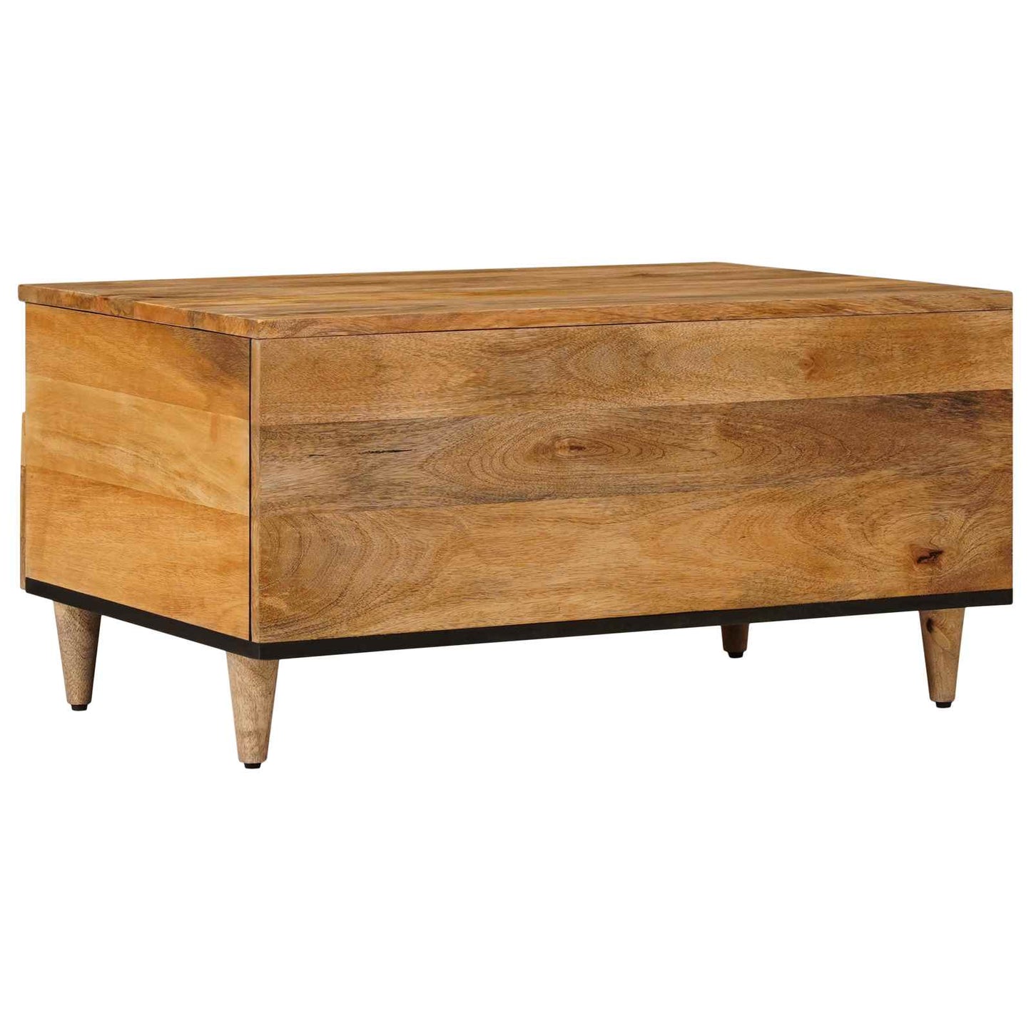 Tavolino da salotto con cassetto Naturale 80 x 54 x 40 cm
