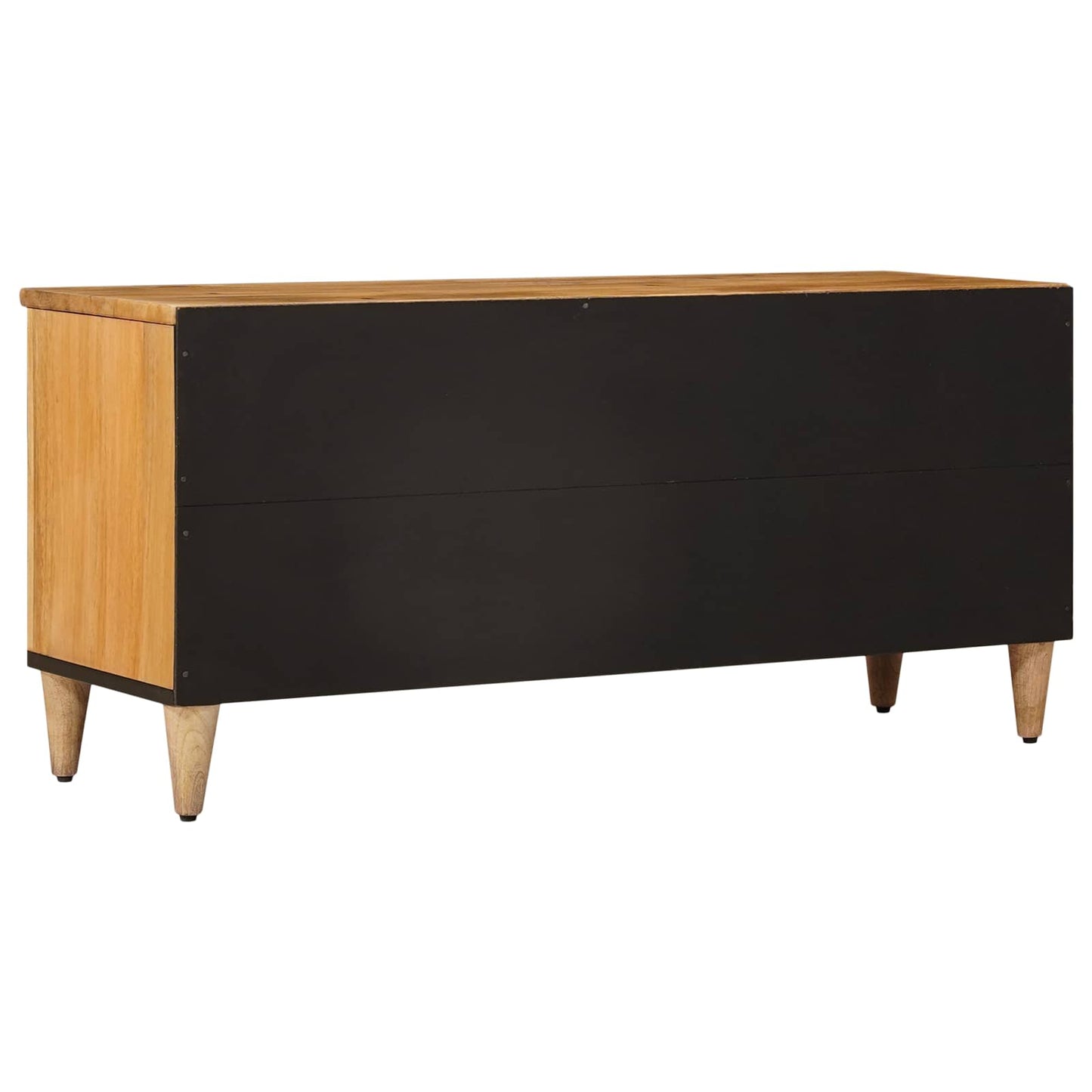 Mobile TV Naturale 100 x 33,5 x 46 cm Legno di mango massello