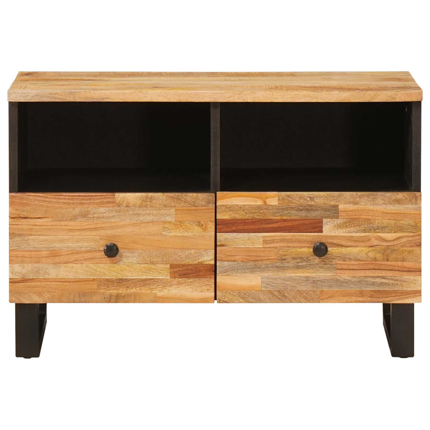 Mobile TV Marrone 70 x 33 x 46 cm Legno di mango massello