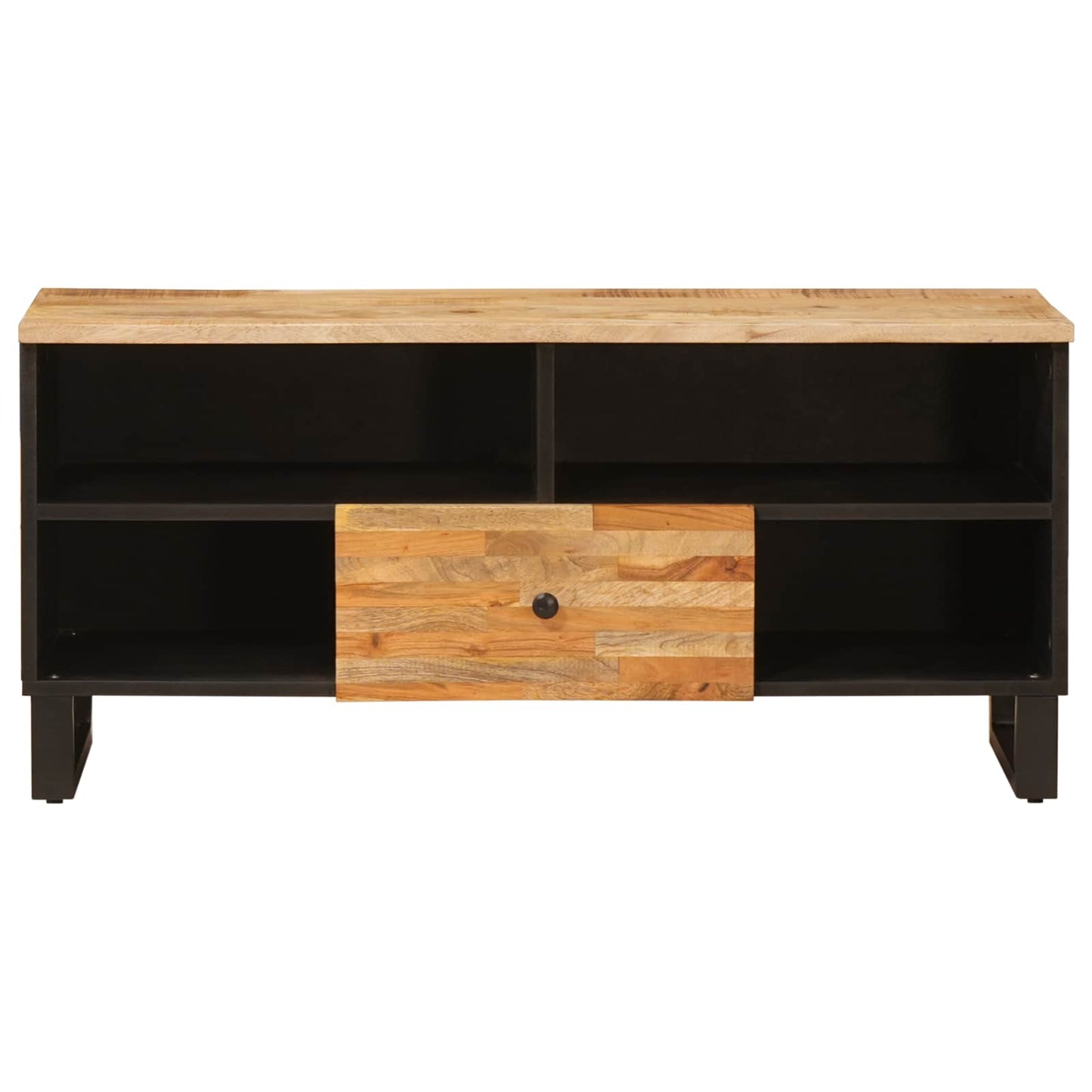 Mobile TV Marrone 100 x 33 x 46 cm Legno di mango massello
