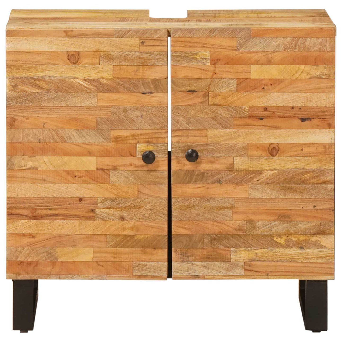 Armadio per Lavabo da Bagno con porta Naturale 62 x 33 x 58 cm