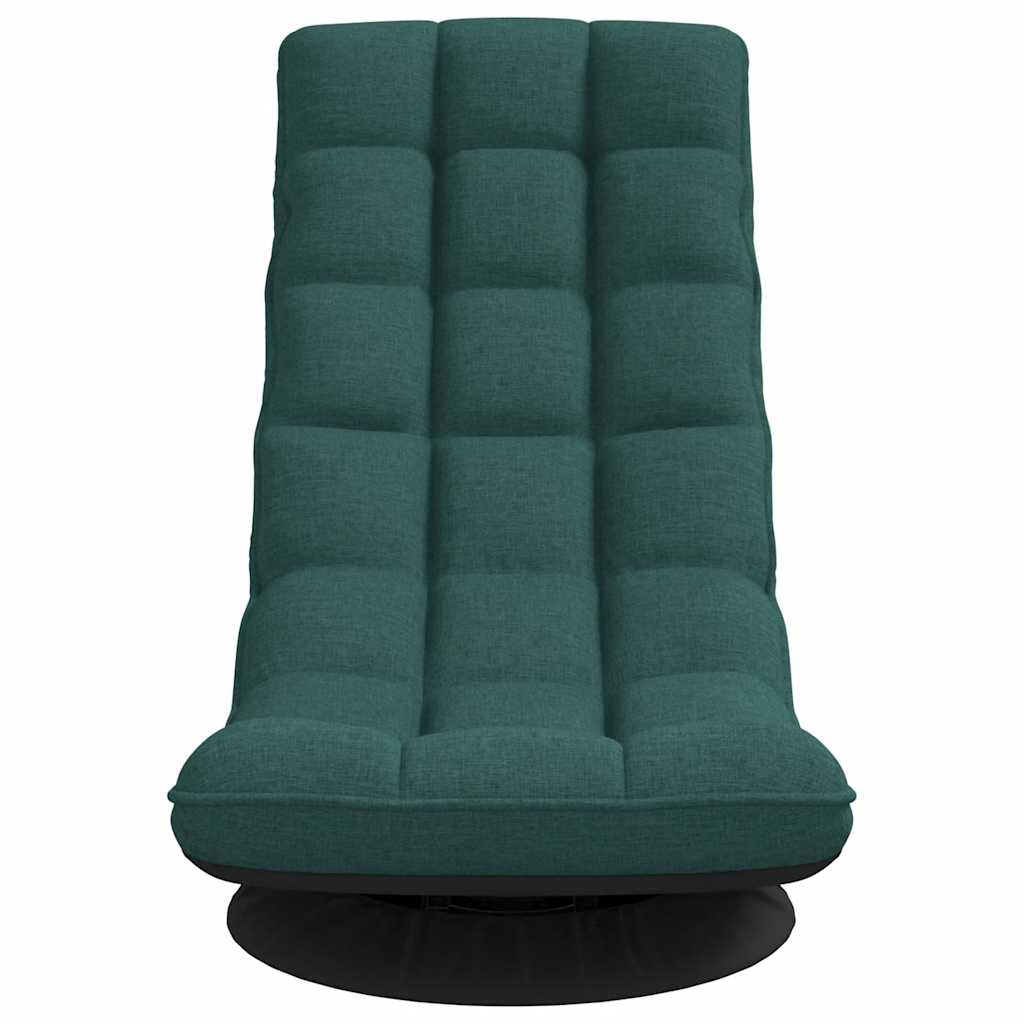 Sedia da Terra Girevole Verde Scuro 70x51x79 cm in Tessuto