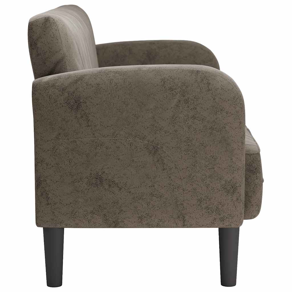 Divano Divanetto Grigio Scuro 110 cm in Similpelle