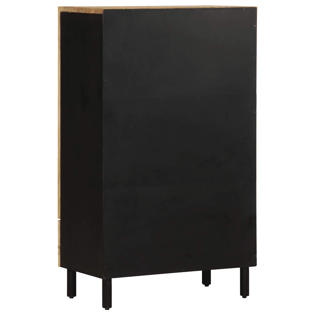 Credenza 60x33,5x100 cm in Legno Massello di Mango Grezzo