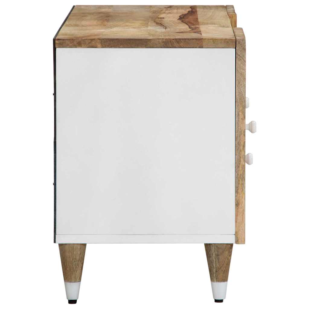 Mobile Porta TV 105x33,5x46 cm in Legno Massello di Mango