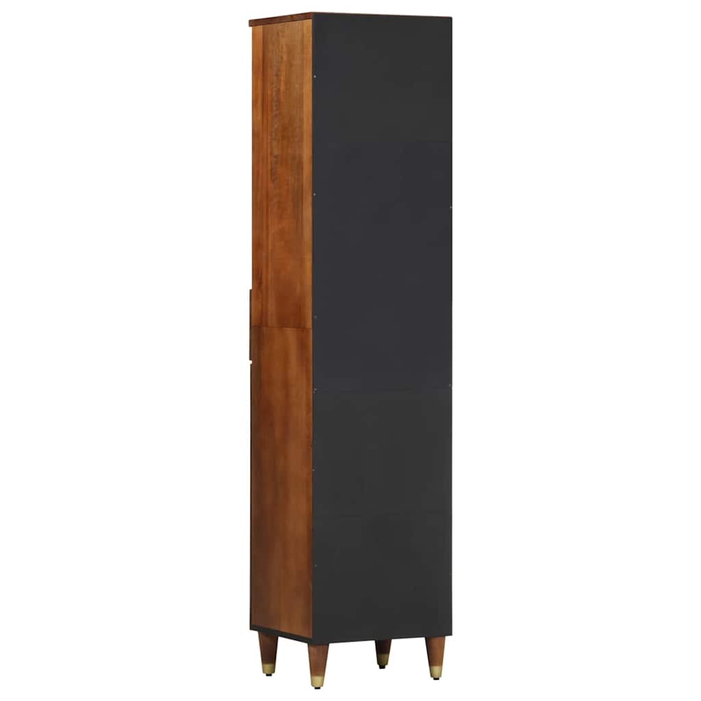 Mobile da Bagno con cassetto marrone ambrato 38 x 33 x 160 cm