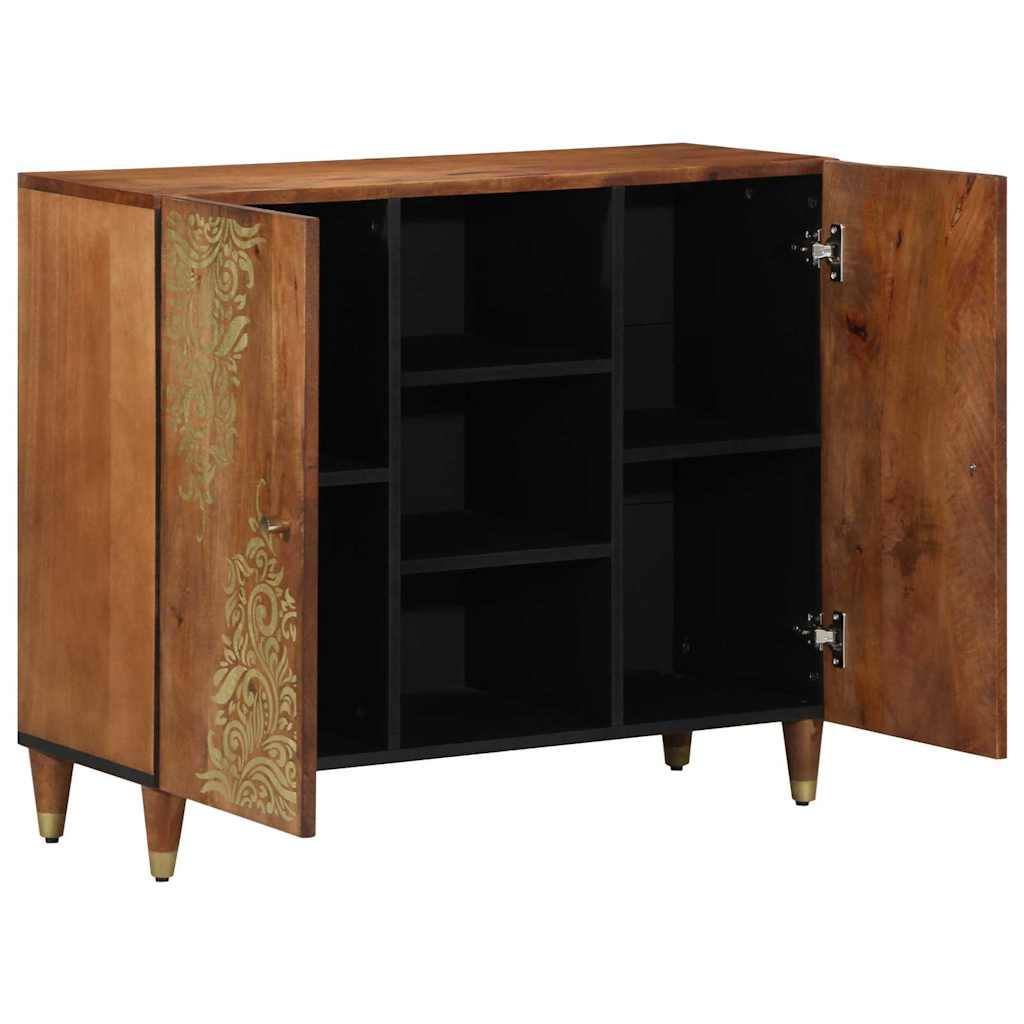 Credenza Marrone 90 x 33 x 75 cm Legno di mango massello