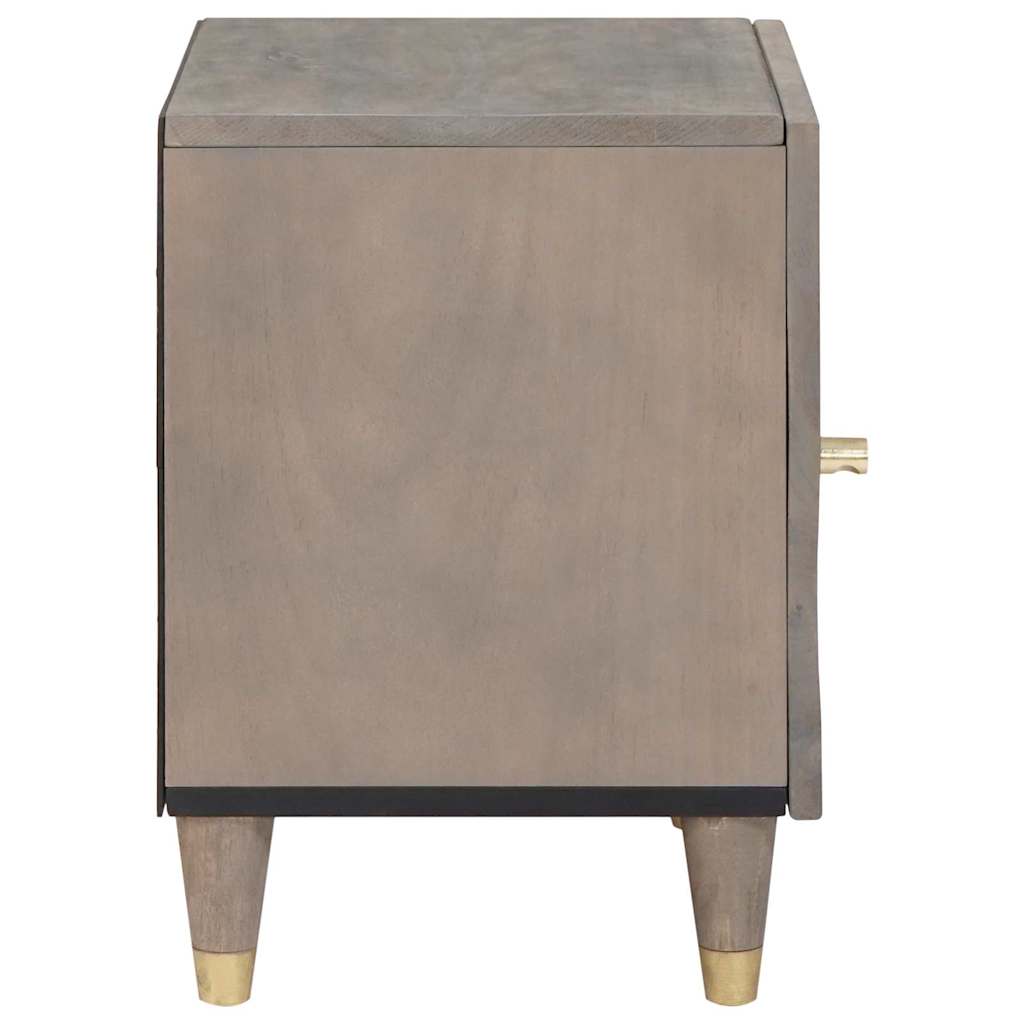 Comodino con porta 2 pcs Grigio 40 x 33 x 46 cm