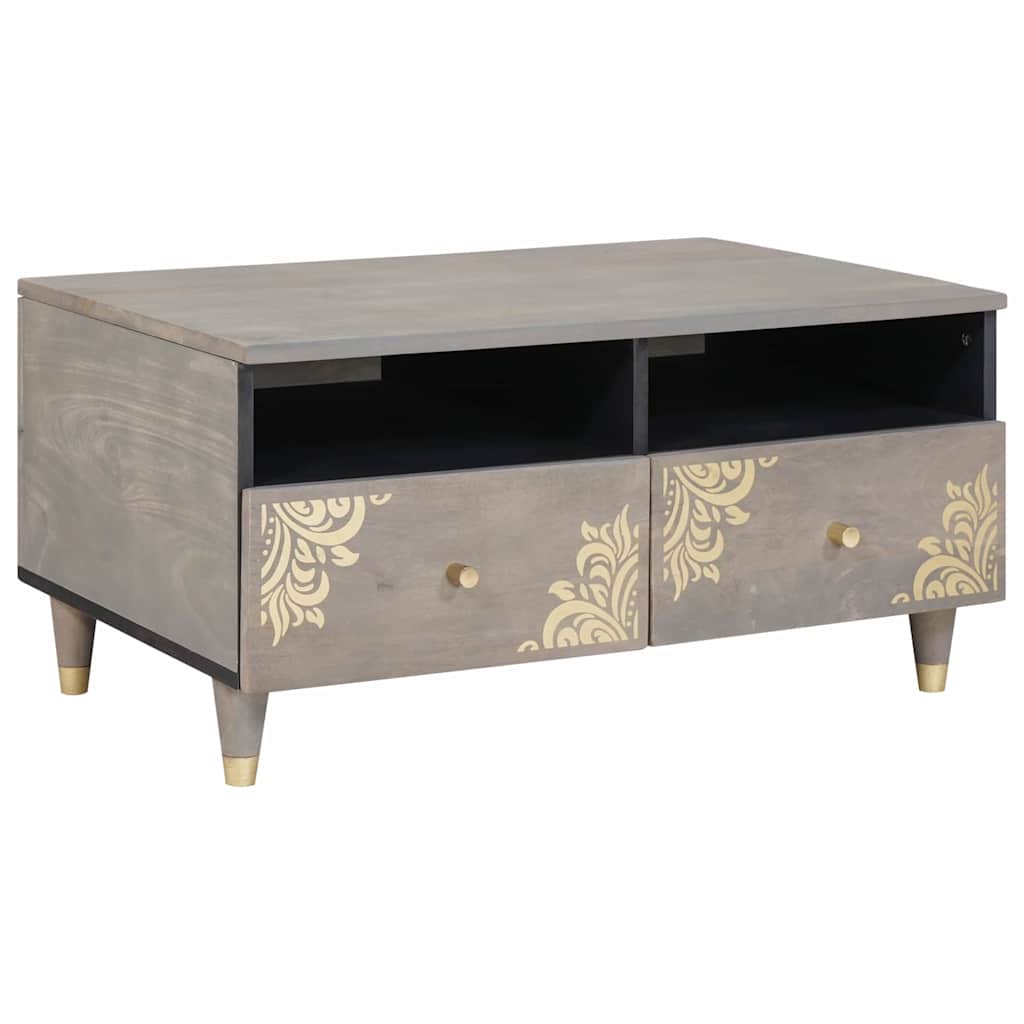 Tavolino da salotto con cassetto Grigio 80 x 54 x 40 cm