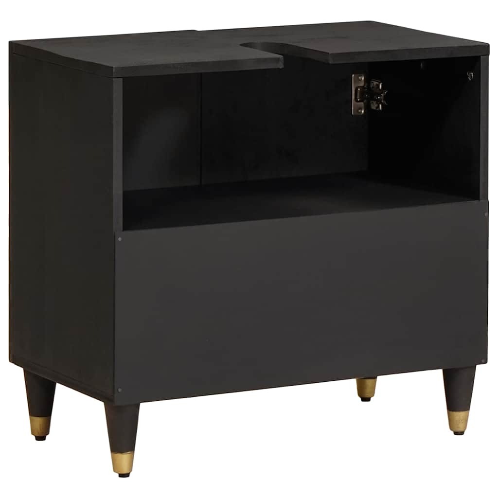 Armadio sottolavello con archiviazione Nero 62 x 33 x 58 cm