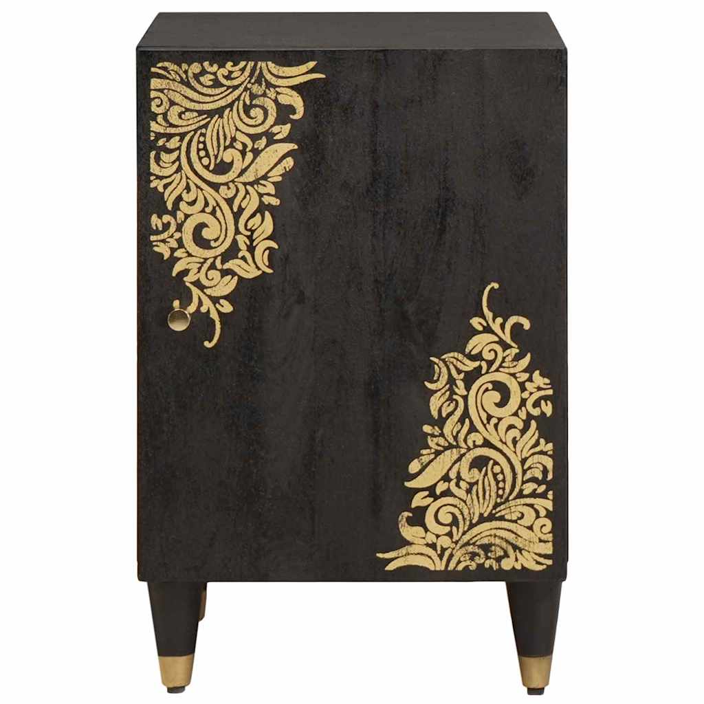 Mobile da Bagno Nero 38 x 33 x 58 cm Legno di mango massello