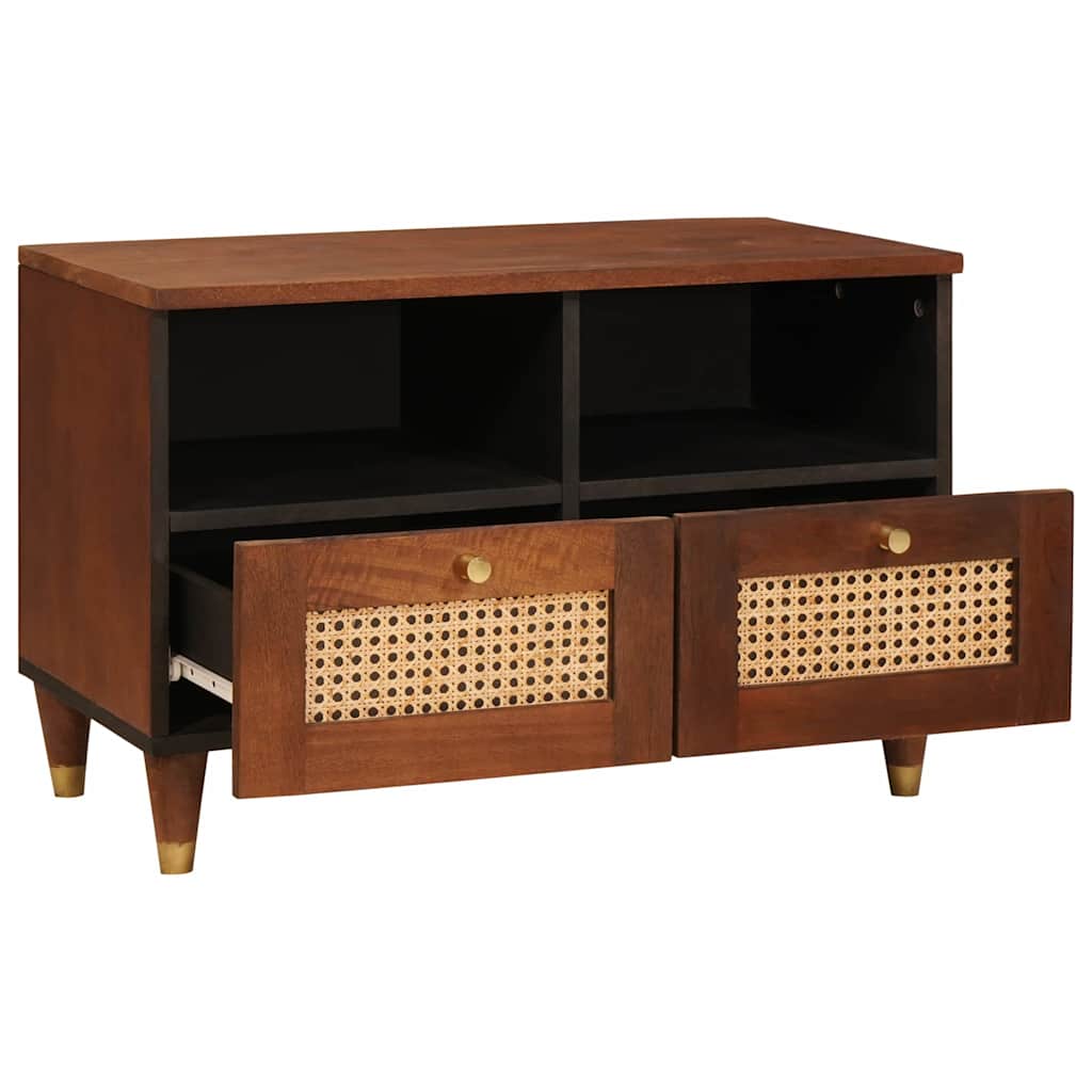 Mobile TV Marrone 70 x 33,5 x 46 cm Legno di mango massello